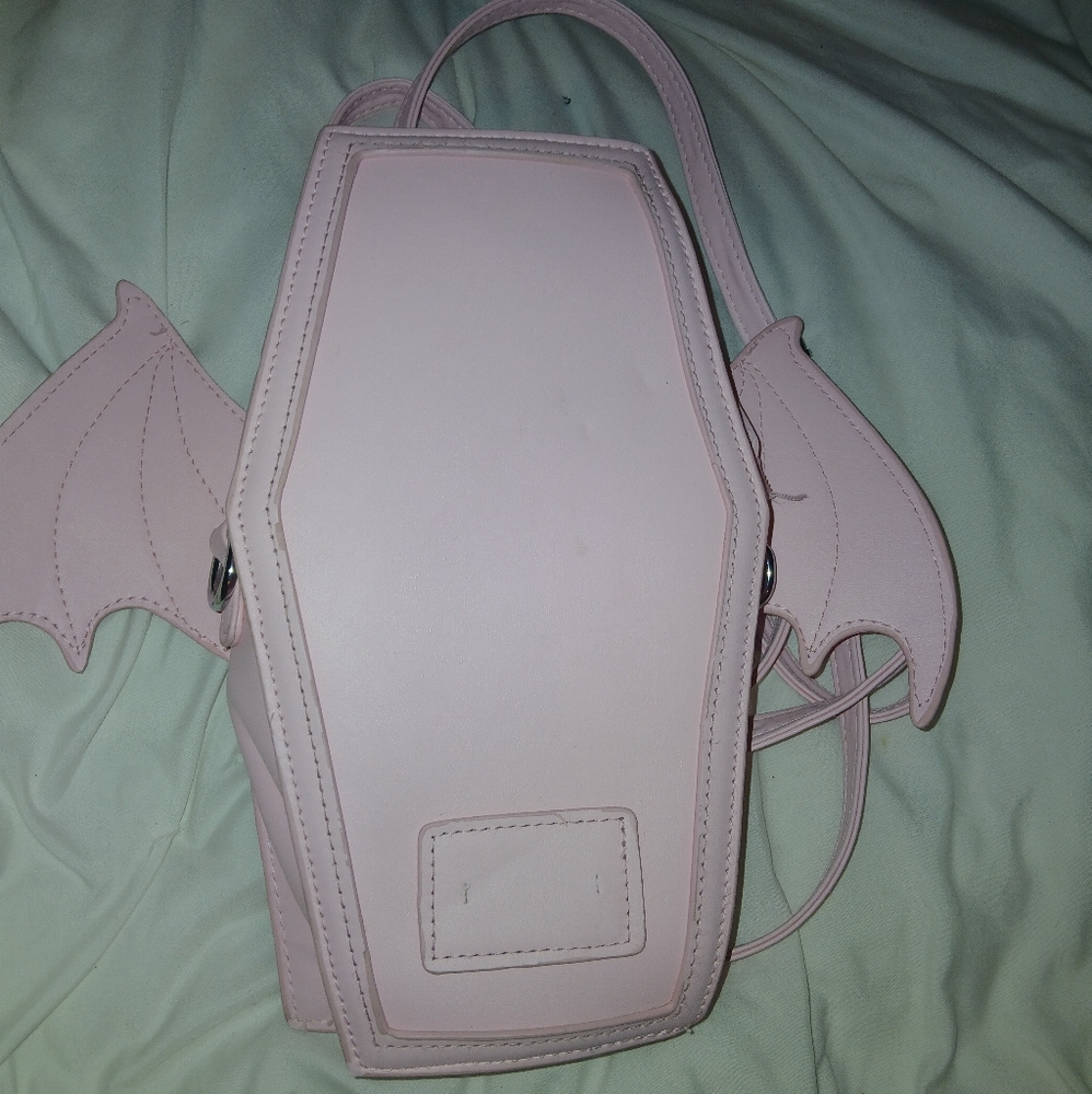 Hot Topic Pink Backpack with Modern Geometric Design